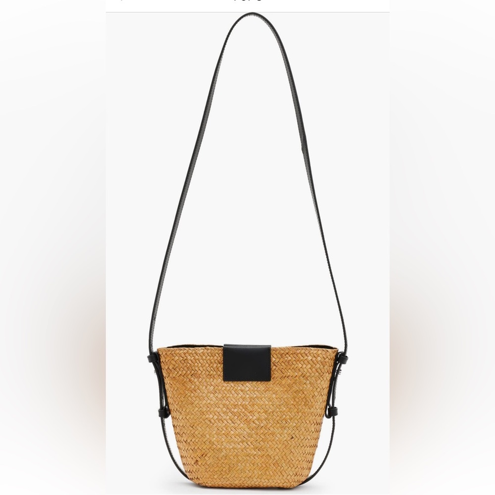 All Saints Tan and Black Crossbody Bag
